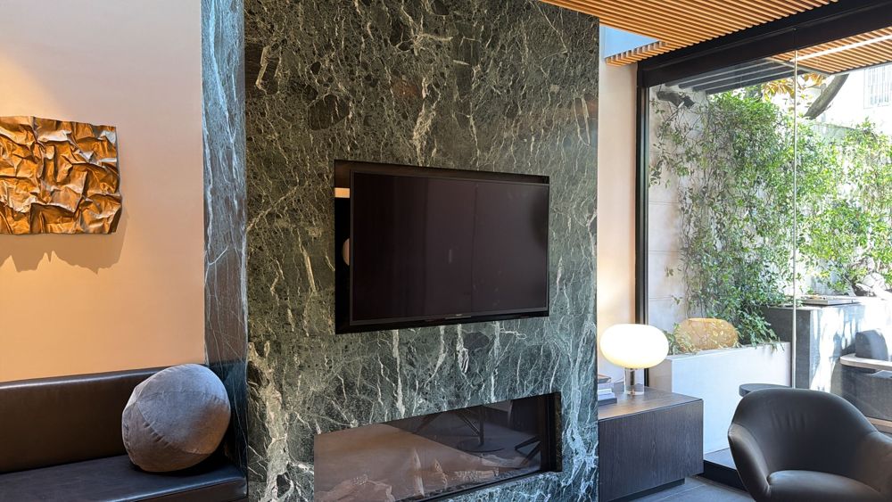 Smart-home control panel in a Darlinghurst luxury home