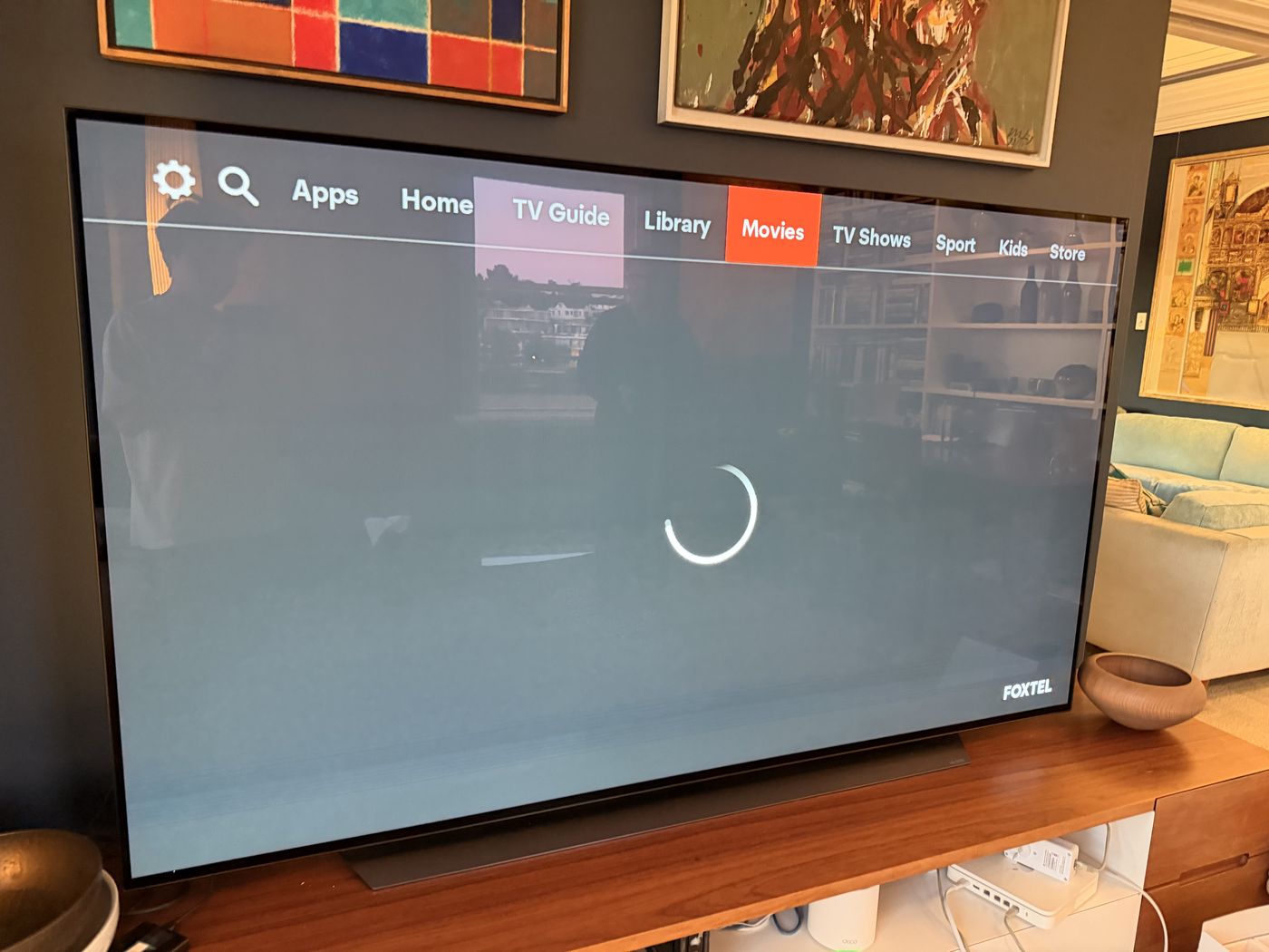 Smart TV reconnecting to the new network
